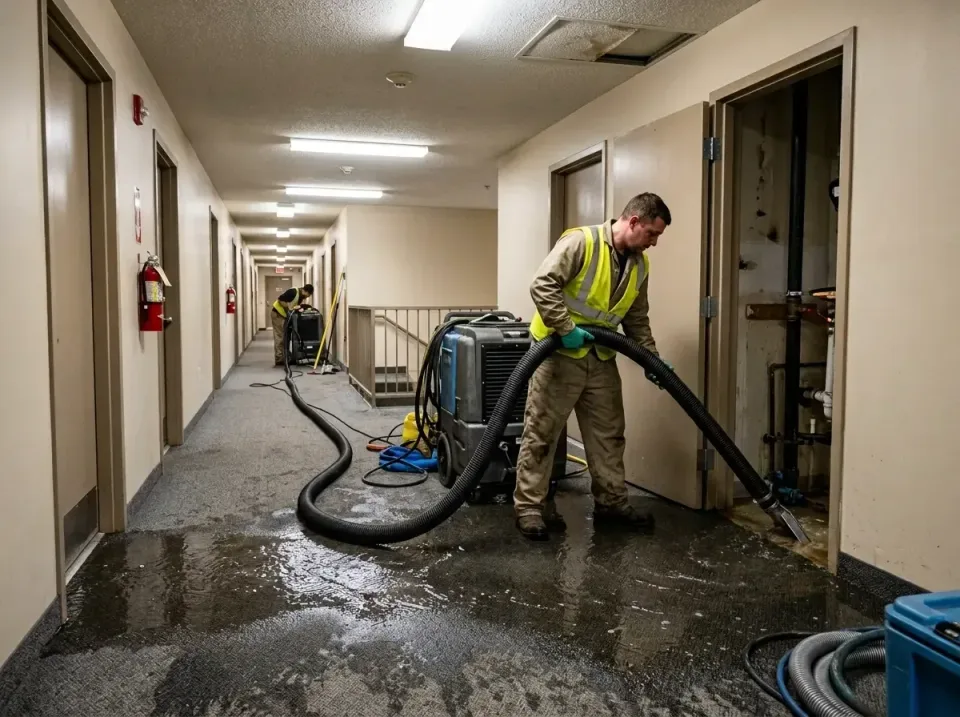 multi-unit-apartment-hallway-f-005 — frequently asked questions, Emergency Burst Pipe Water Extraction & Removal in North Bo…